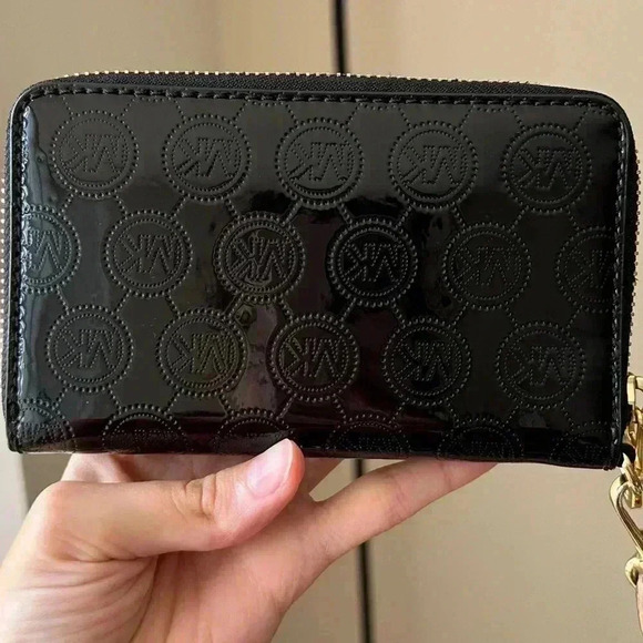 Michael Kors Black Wristlet with Gold Accents - Picture 11 of 14